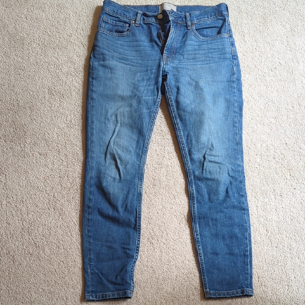 Everlane Blue Skinny Jeans with Stretch